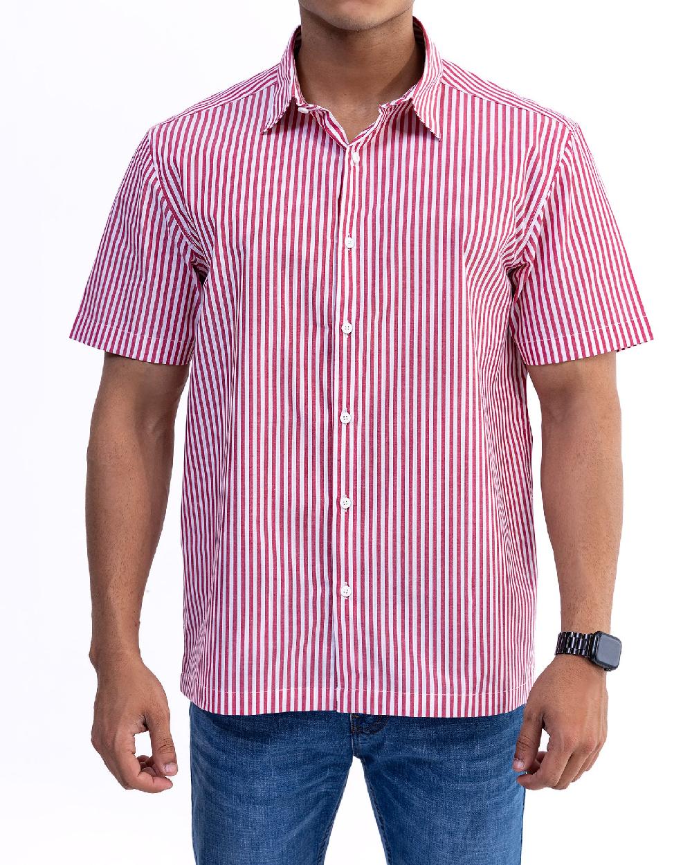 engine Men Relax Fit Casual Shirt MC5034-00L-RED