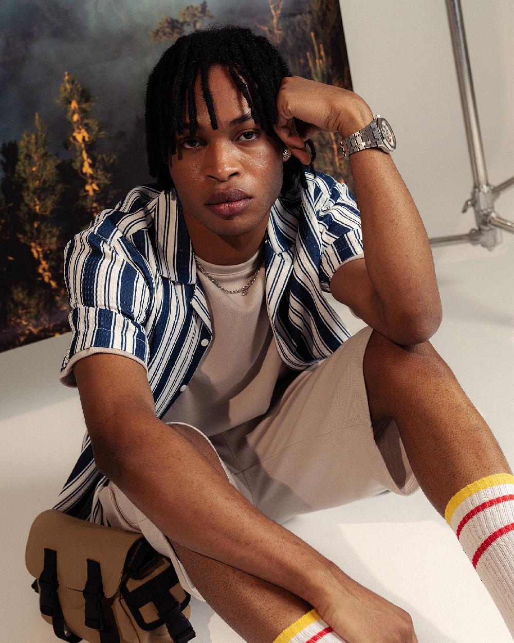 Engine Men Relax Fit Casual Shirt MC5035-00L-NVY