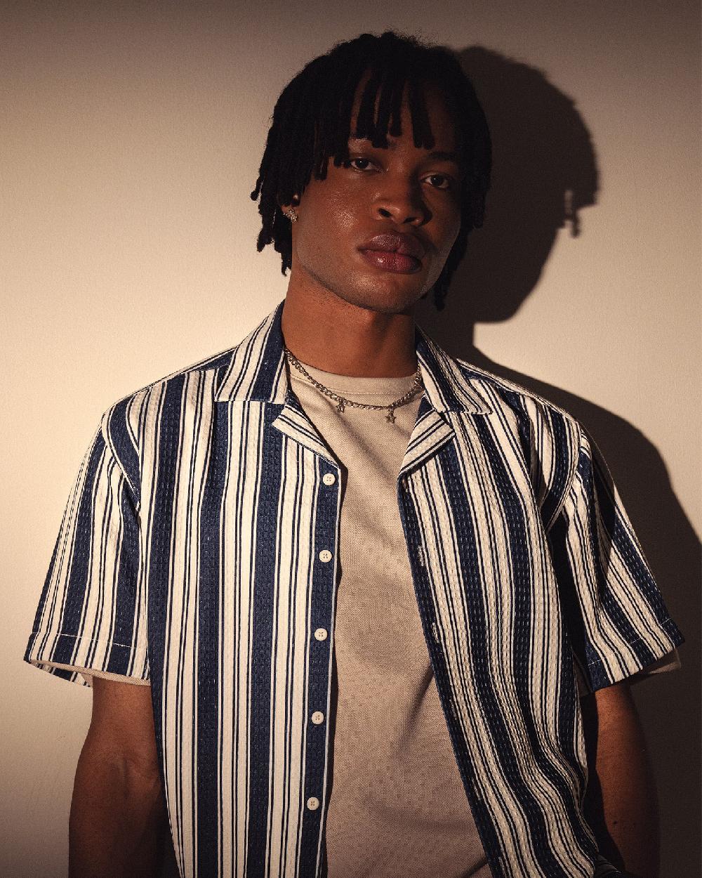 Engine Men Relax Fit Casual Shirt MC5035-00L-NVY