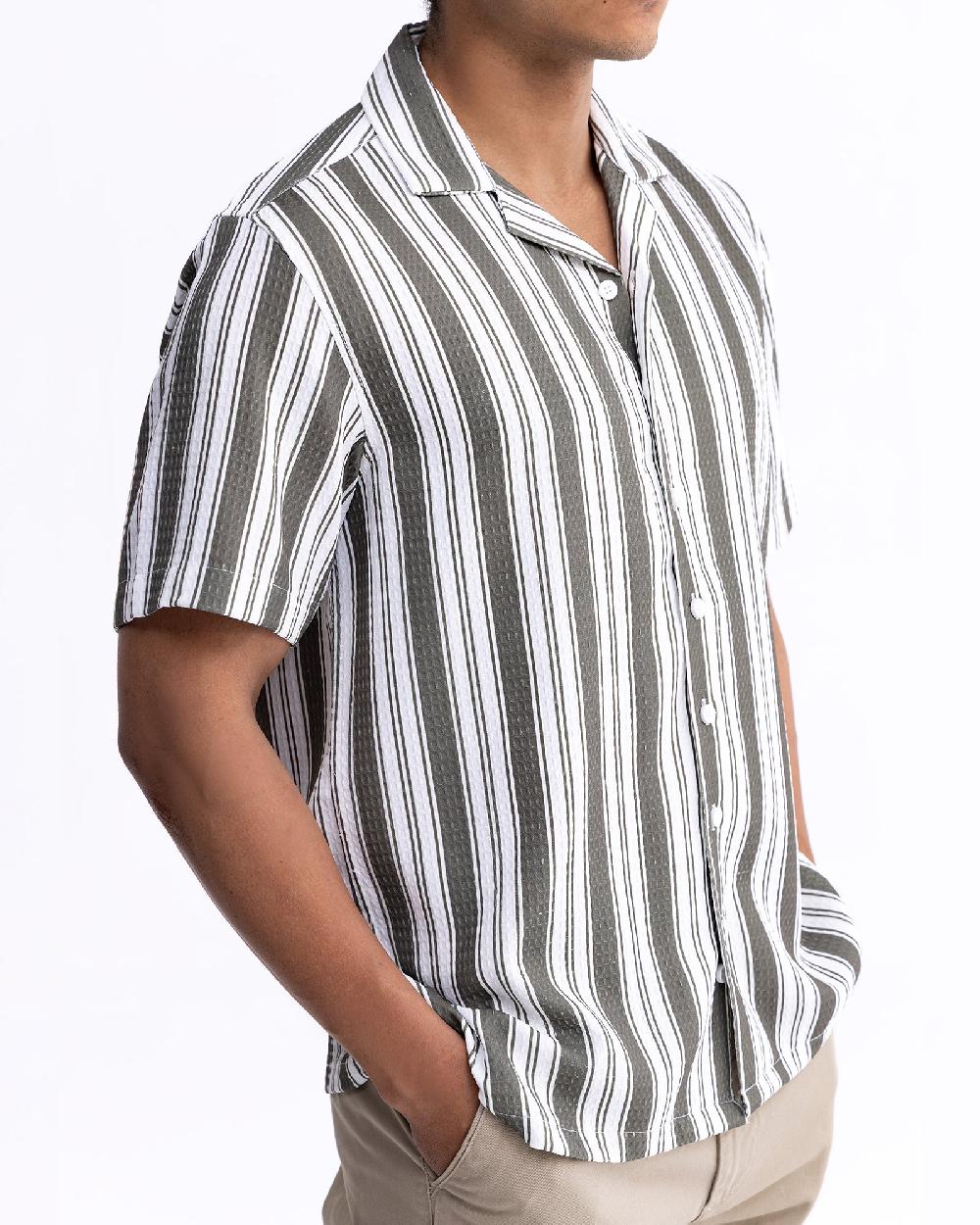 Engine Men Relax Fit Casual Shirt MC5035-00L-OLV