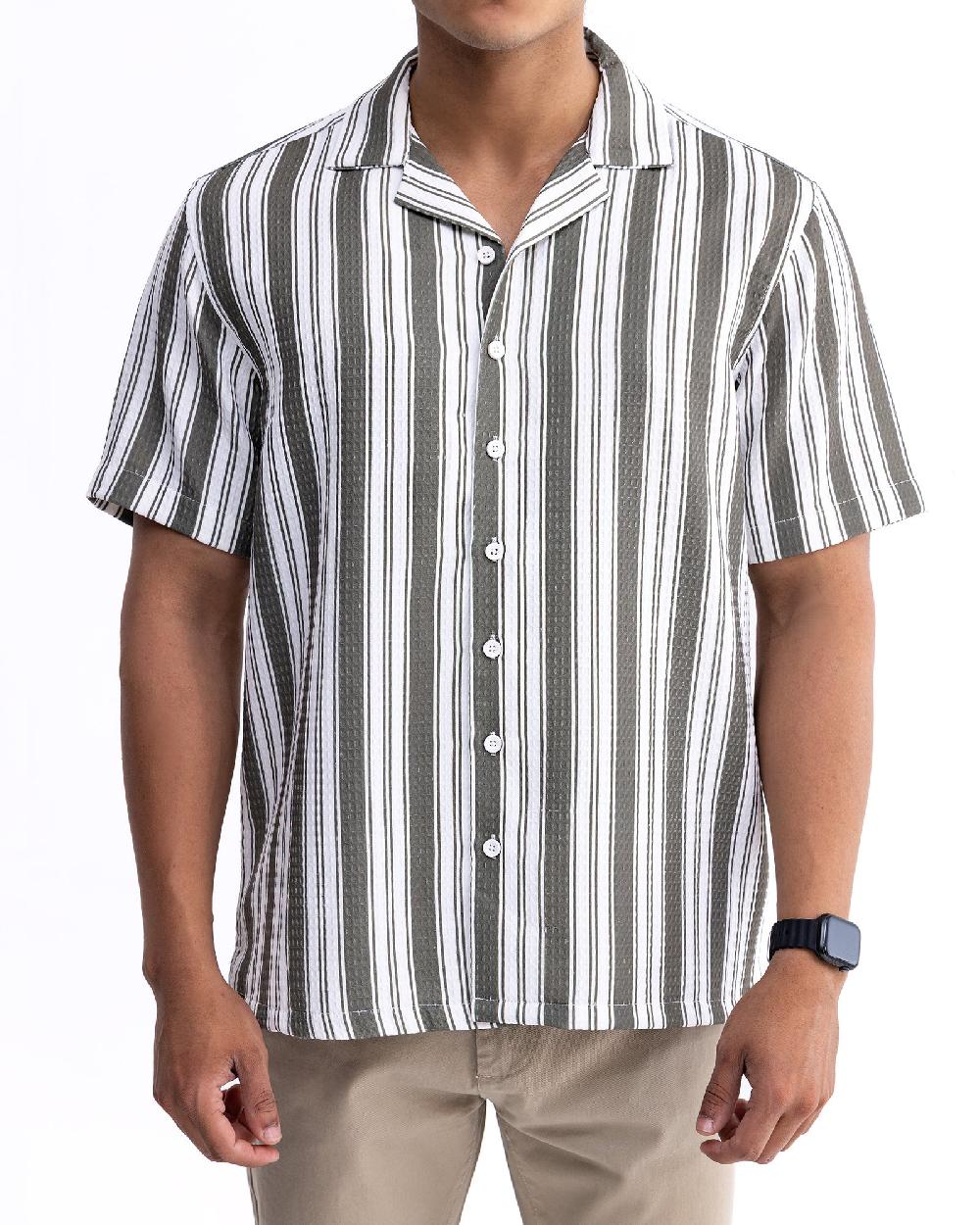 engine Men Relax Fit Casual Shirt MC5035-00L-OLV