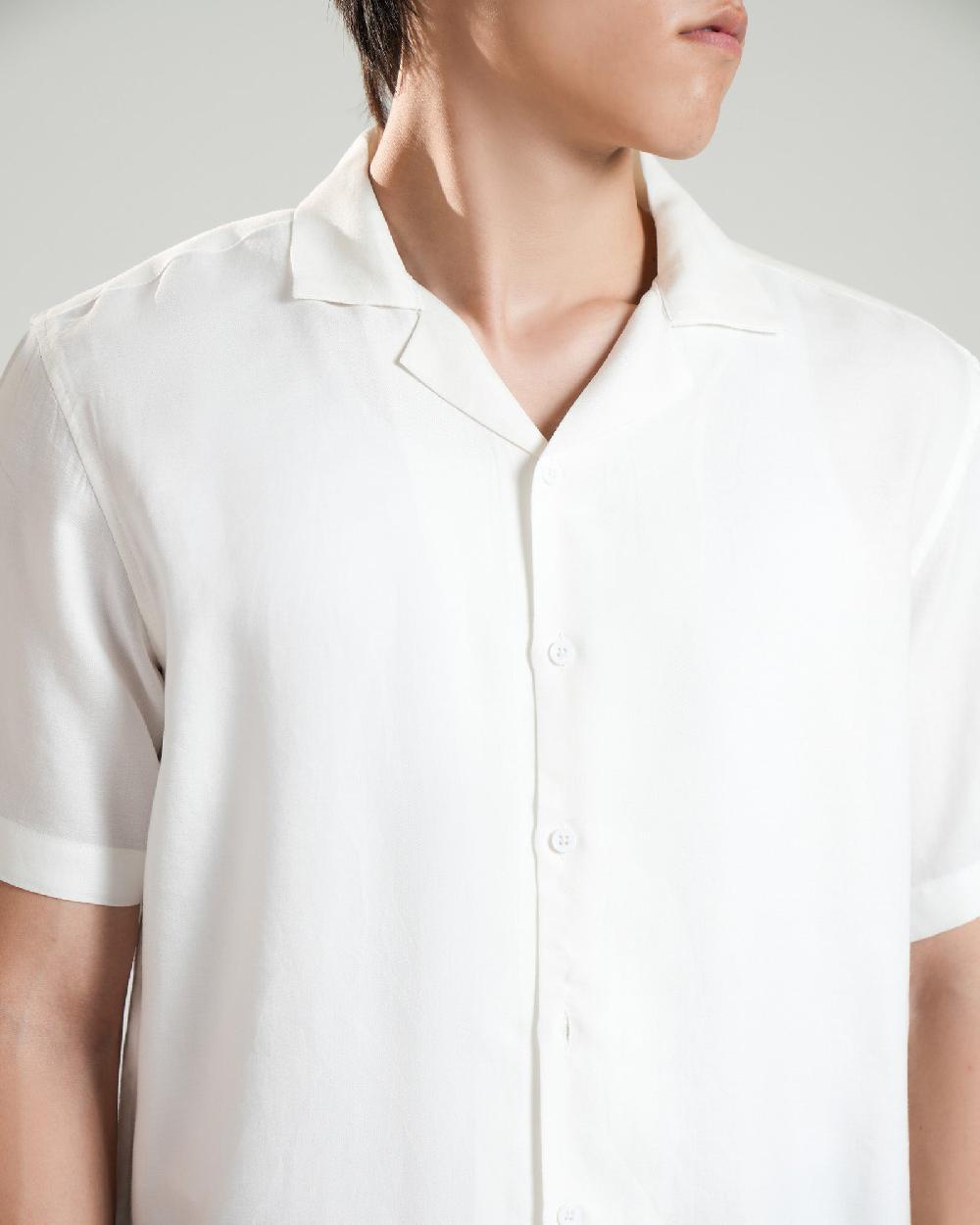 Engine Men Relax Fit Casual Shirt MC5036-00L-WHT