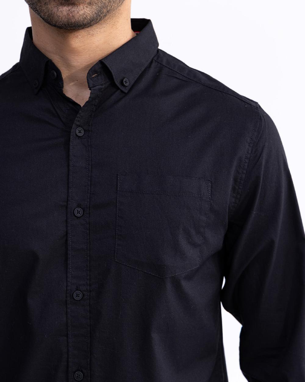 Engine Men Slim Fit Casual Shirt MC4084-00L-BLK
