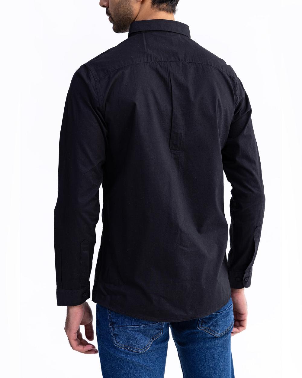 Engine Men Slim Fit Casual Shirt MC4084-00L-BLK