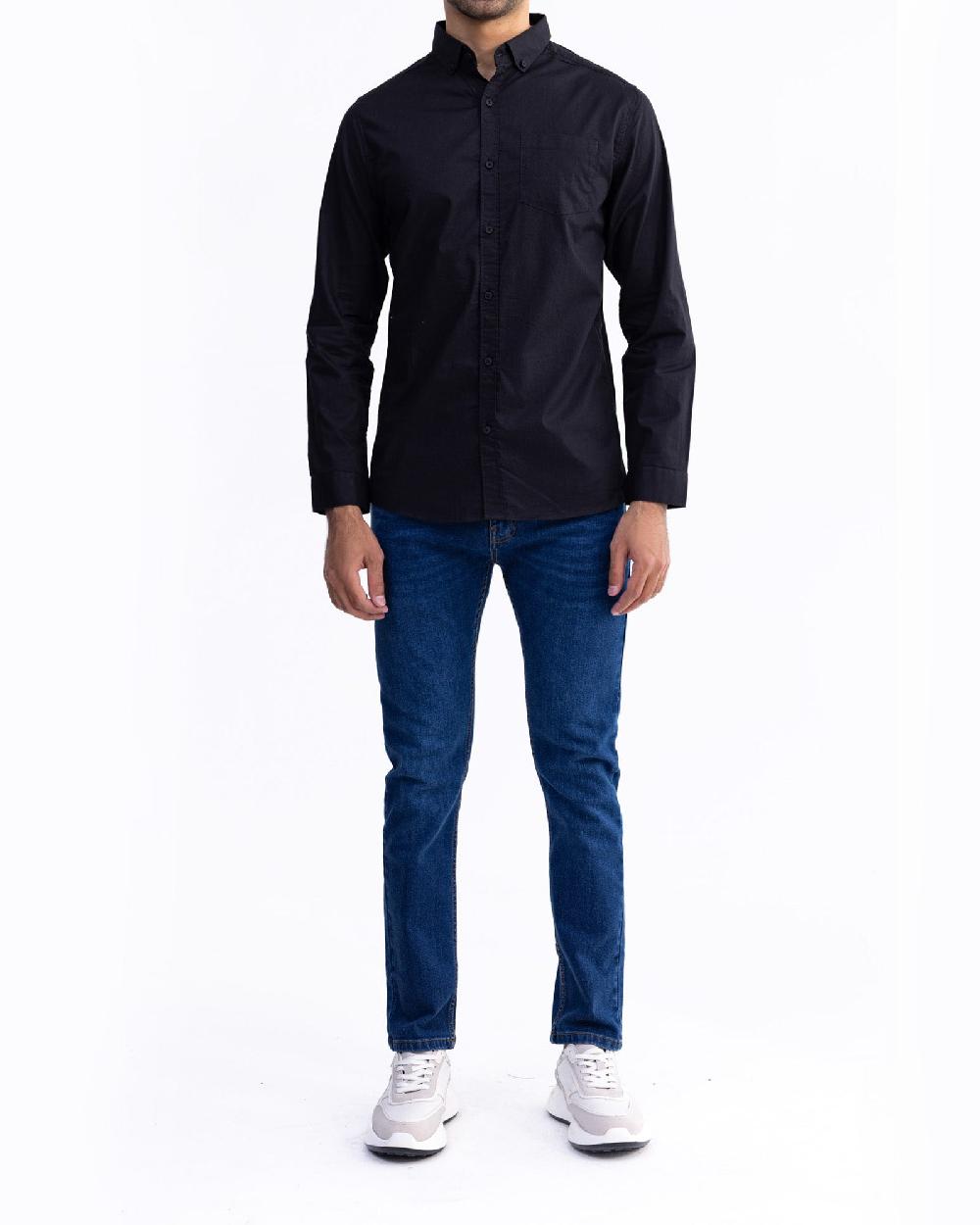 engine Men Slim Fit Casual Shirt MC4084-00L-BLK