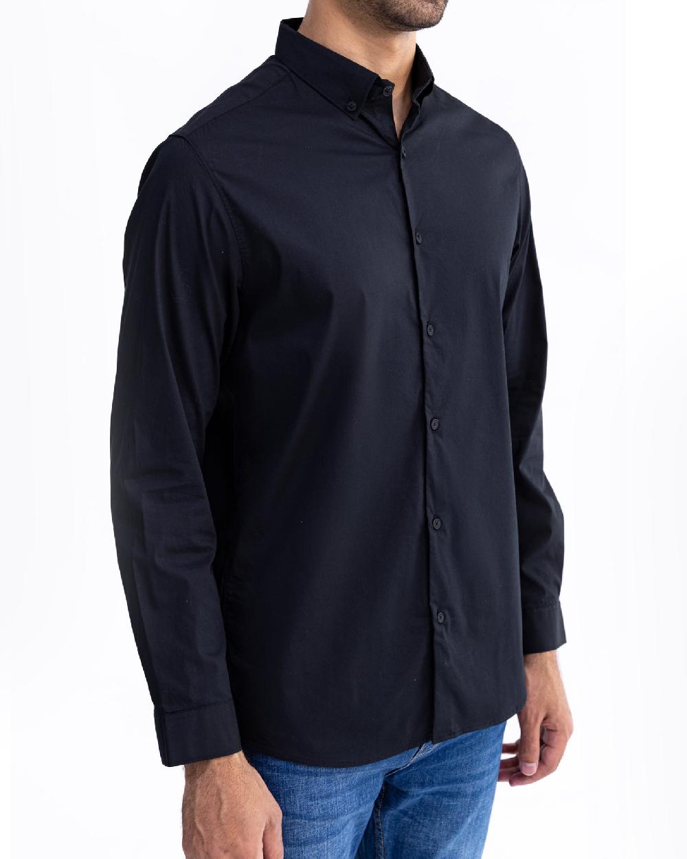 Engine Men Slim Fit Casual Shirt MC5002-00L-BK1