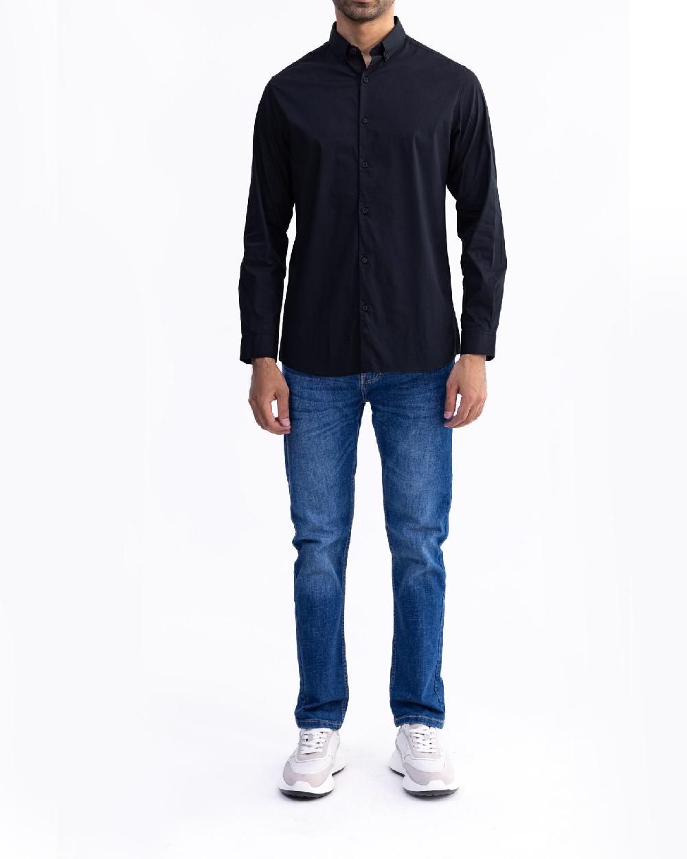 engine Men Slim Fit Casual Shirt MC5002-00L-BK1