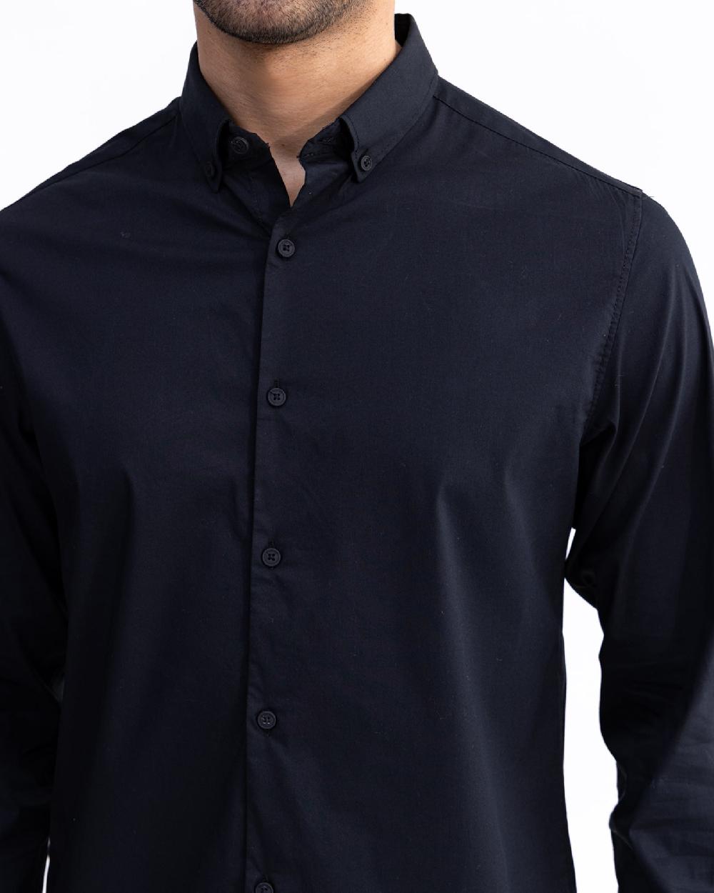 Engine Men Slim Fit Casual Shirt MC5002-00L-BLK