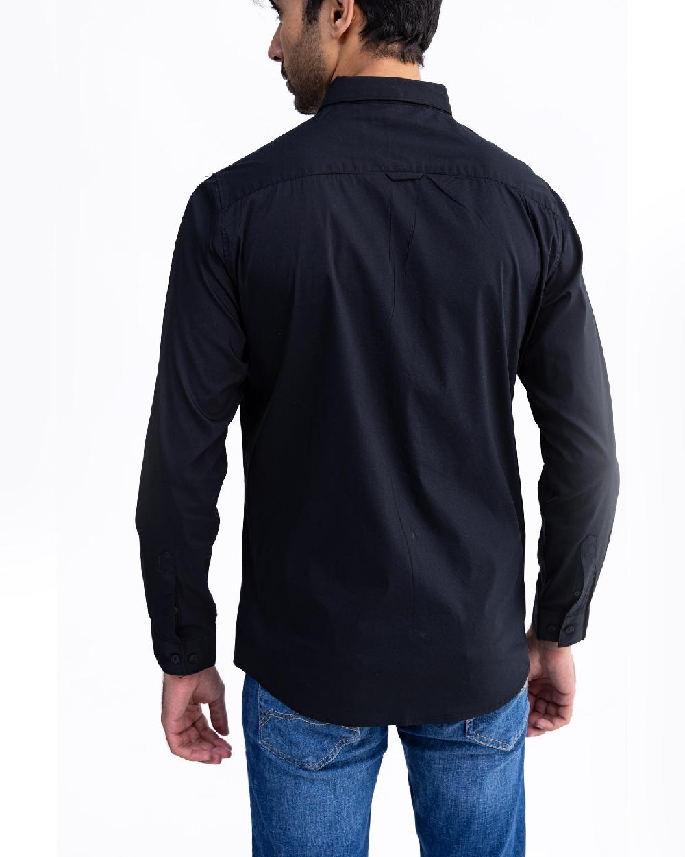 Engine Men Slim Fit Casual Shirt MC5002-00L-BLK