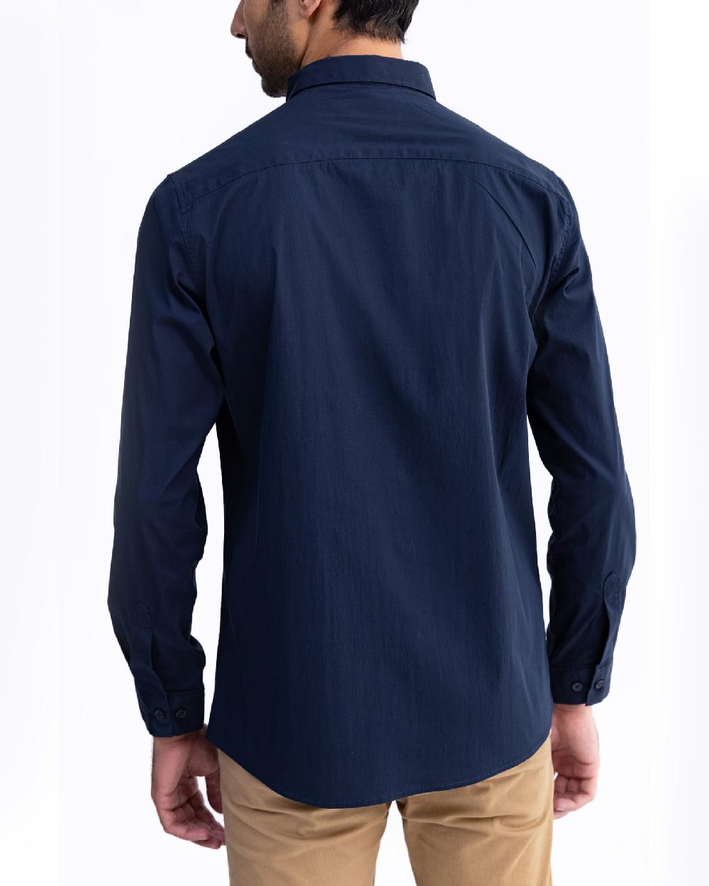 Engine Men Slim Fit Casual Shirt MC5002-00L-NVY