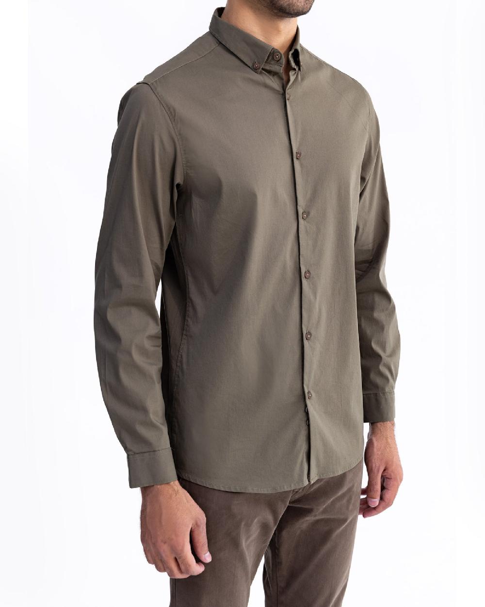 Engine Men Slim Fit Casual Shirt MC5002-00L-OLV