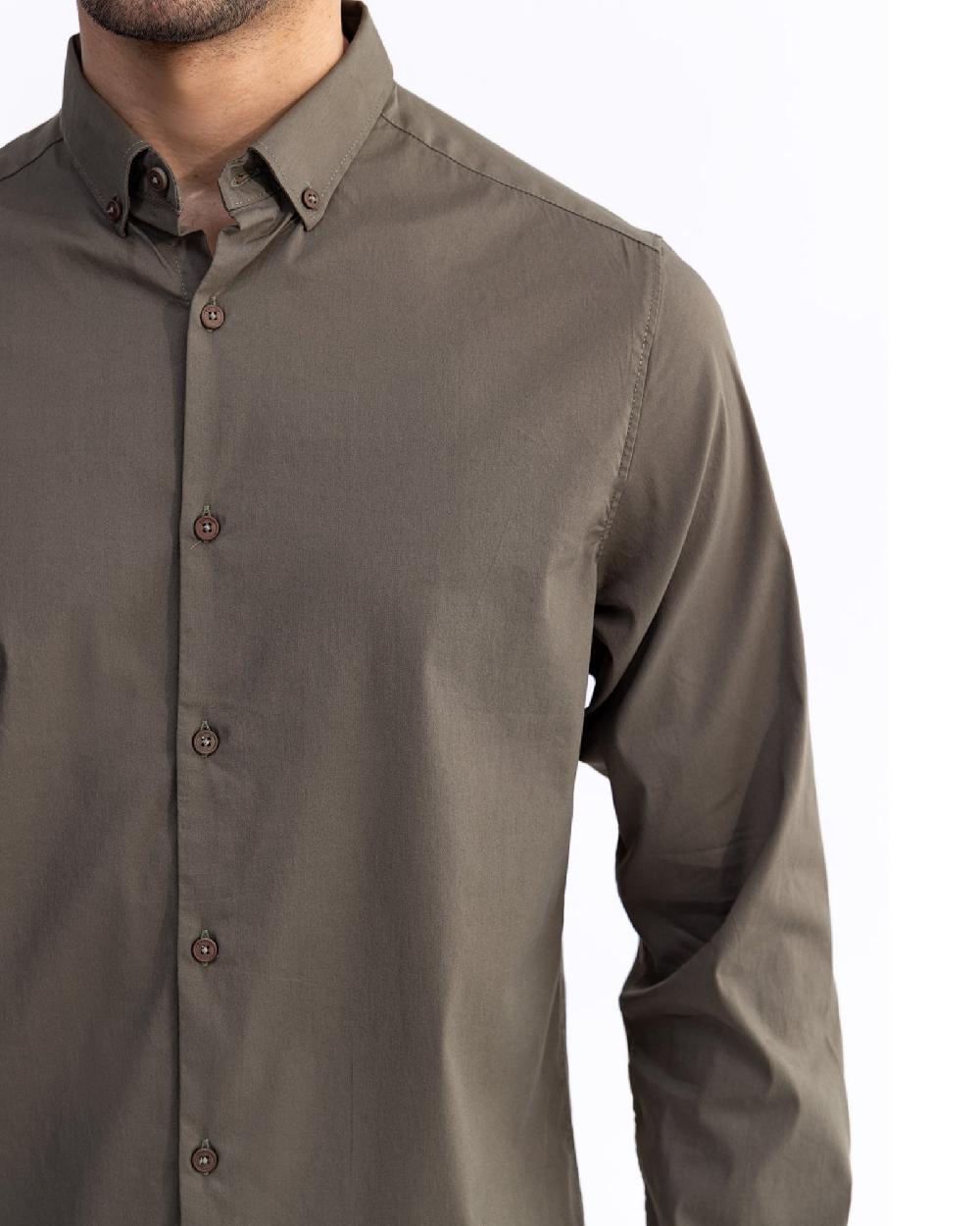 Engine Men Slim Fit Casual Shirt MC5002-00L-OLV