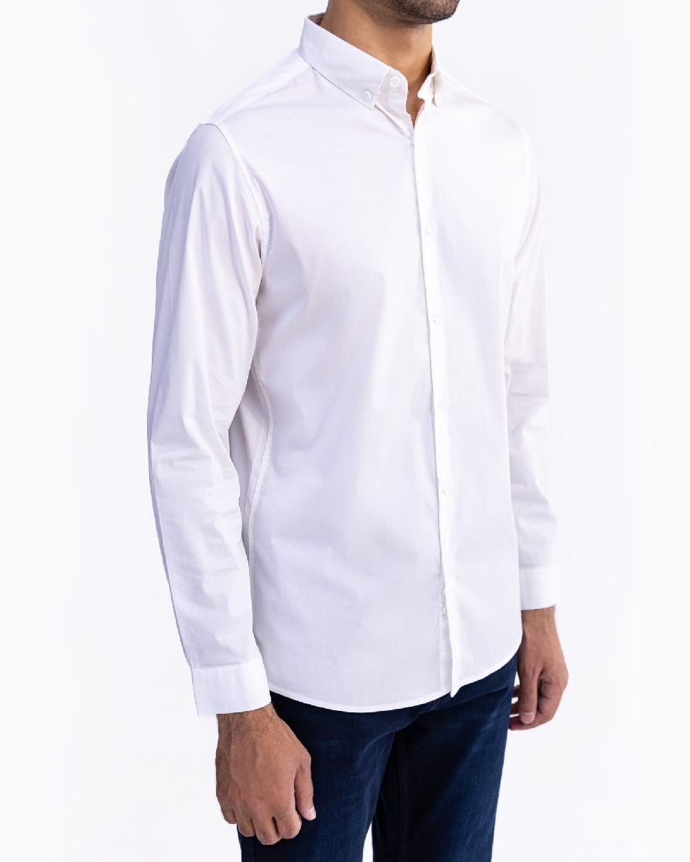 Engine Men Slim Fit Casual Shirt MC5002-00L-WHT
