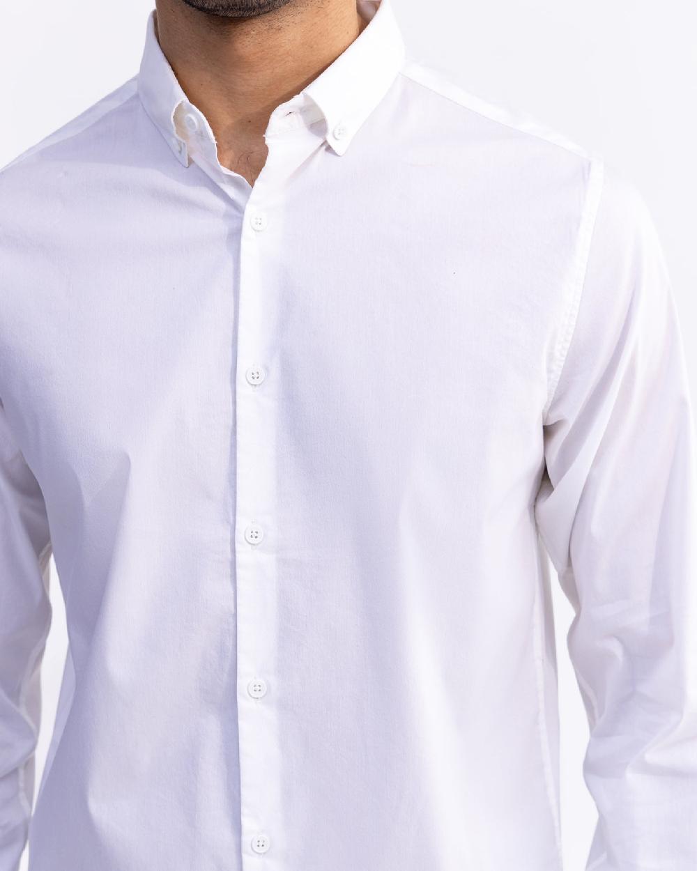 Engine Men Slim Fit Casual Shirt MC5002-00L-WHT