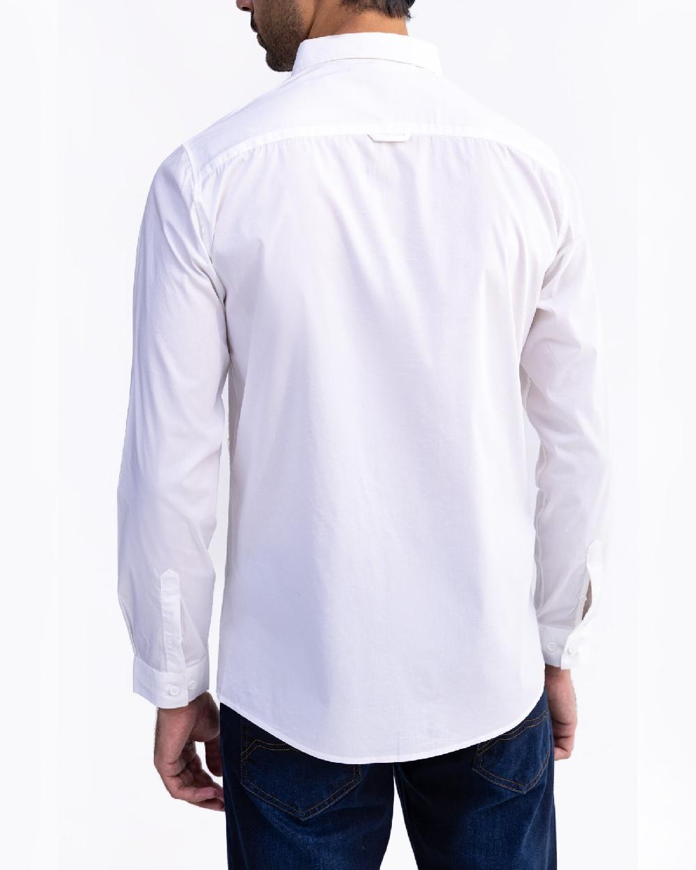 Engine Men Slim Fit Casual Shirt MC5002-00L-WHT