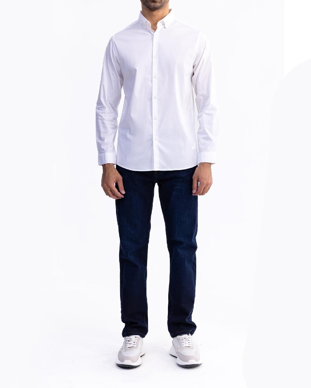 engine Men Slim Fit Casual Shirt MC5002-00L-WHT
