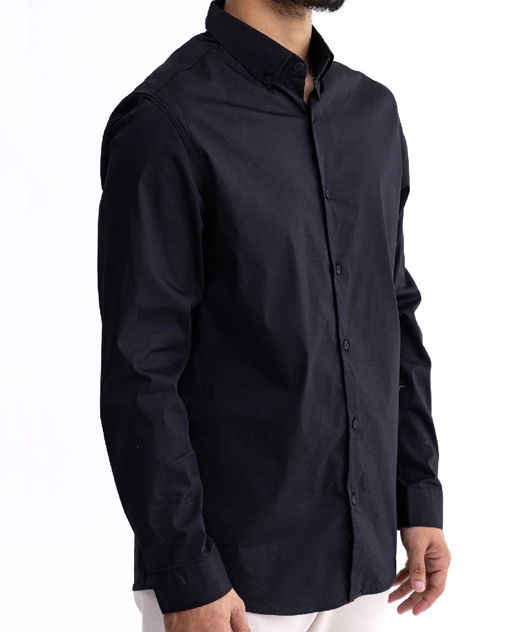 Engine Men Slim Fit Casual Shirt MC5002-XXL-BK3