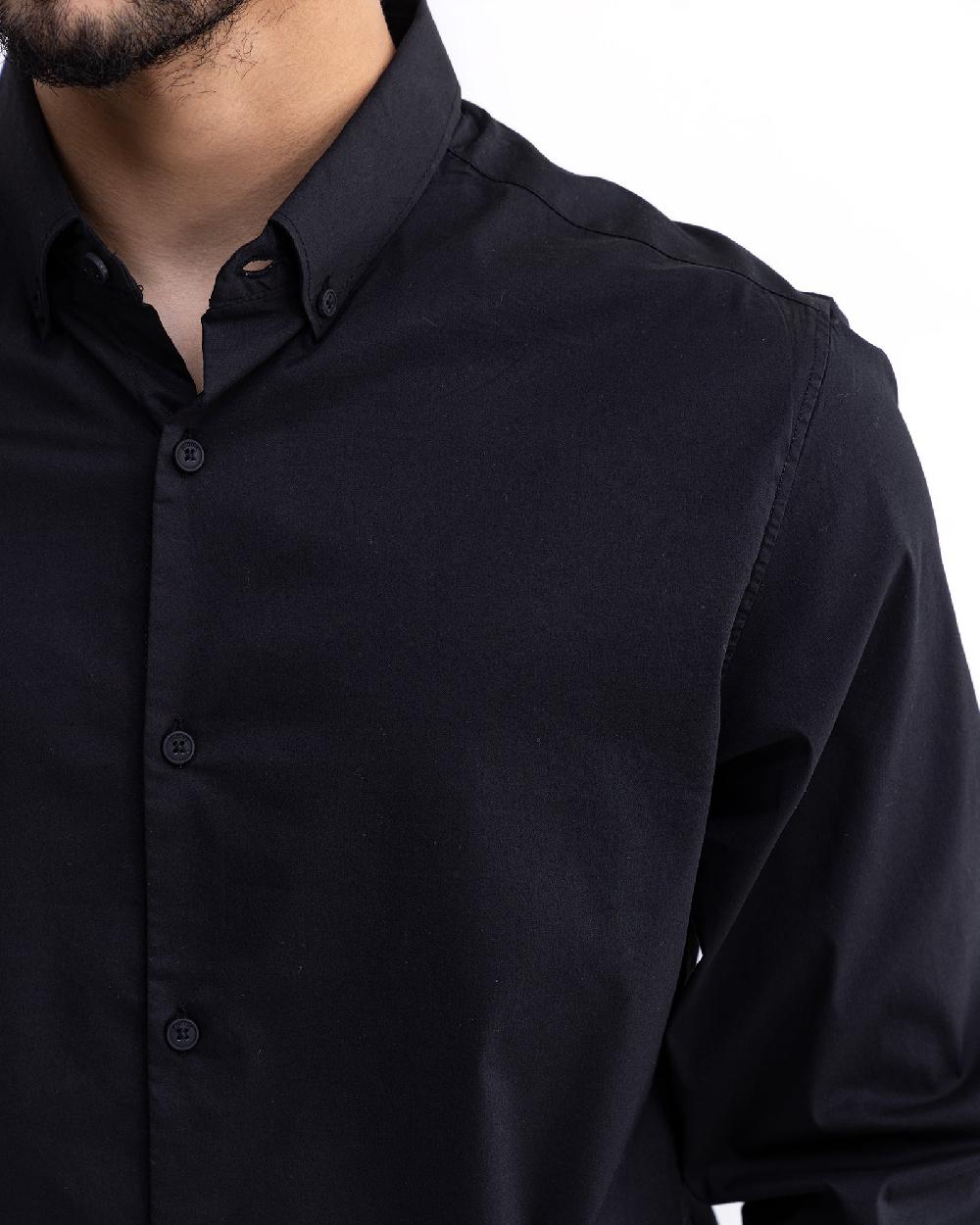 Engine Men Slim Fit Casual Shirt MC5002-XXL-BK3