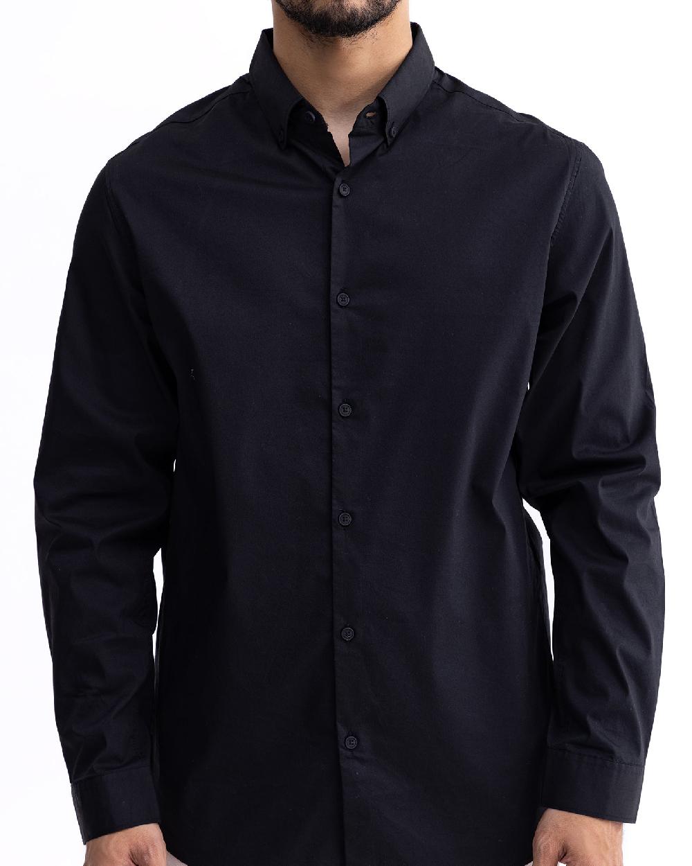 engine Men Slim Fit Casual Shirt MC5002-XXL-BK3