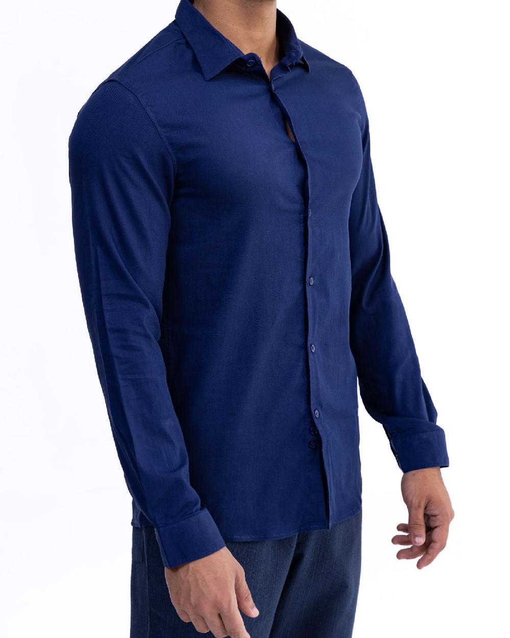 Engine Men Slim Fit Casual Shirt MC5008-00L-NVY