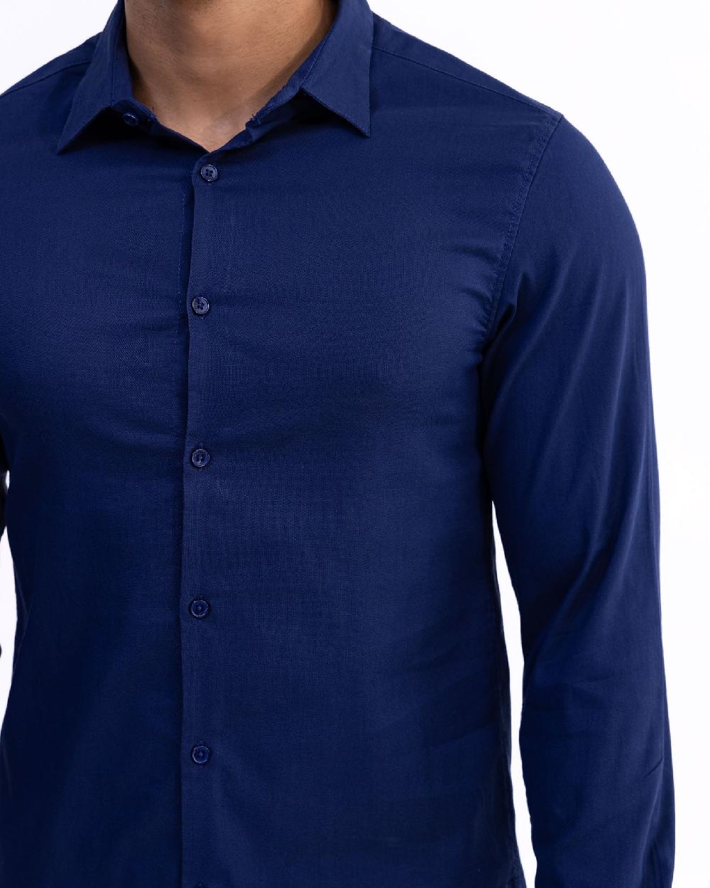 Engine Men Slim Fit Casual Shirt MC5008-00L-NVY