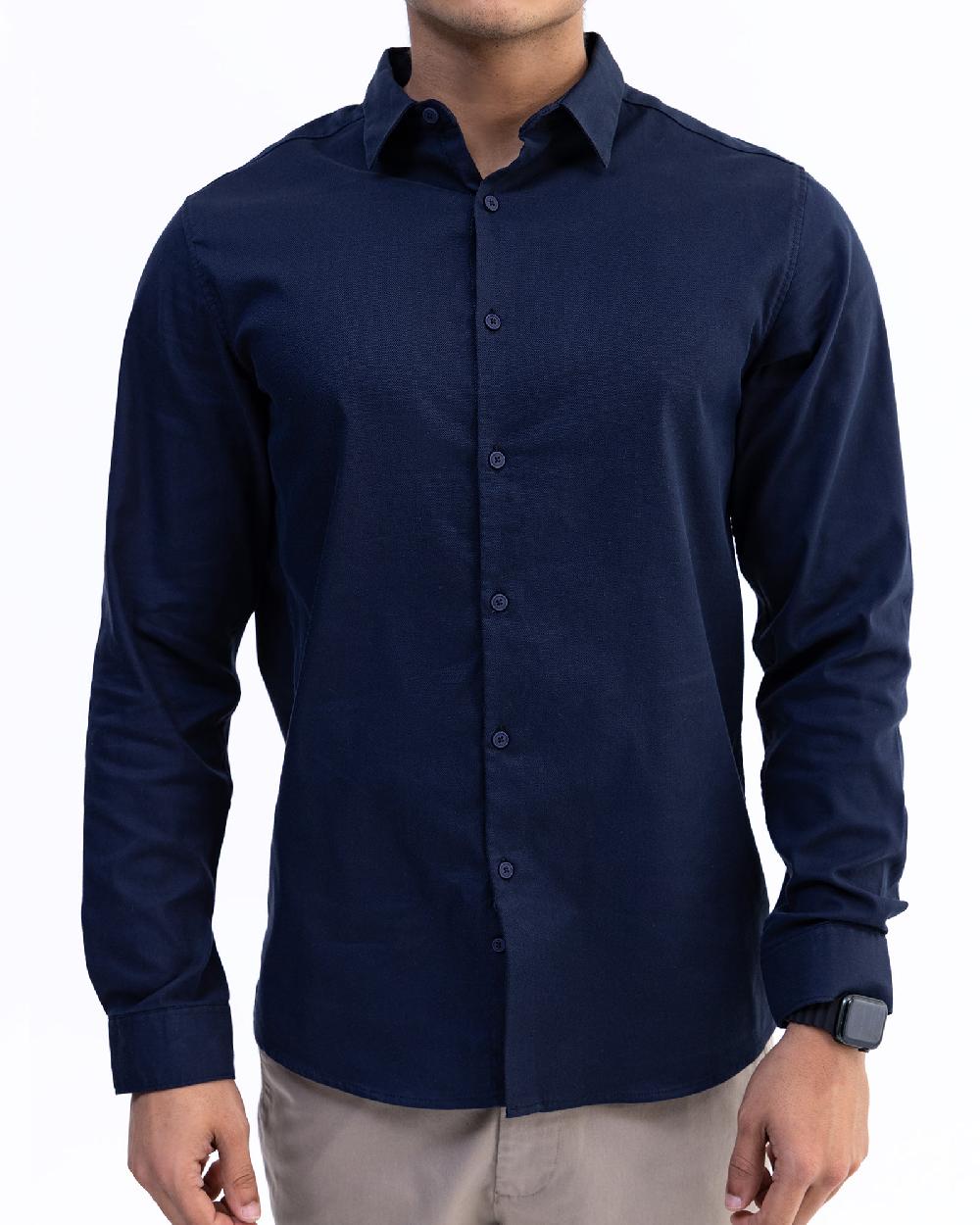 engine Men Slim Fit Casual Shirt MC5008-00S-DNY