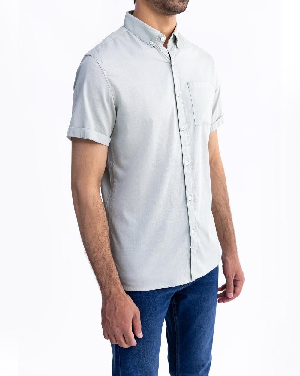 Engine Men Slim Fit Casual Shirt MC5010-00L-SGR