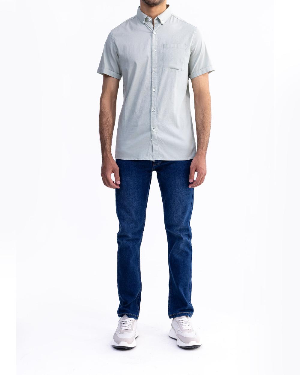 engine Men Slim Fit Casual Shirt MC5010-00L-SGR