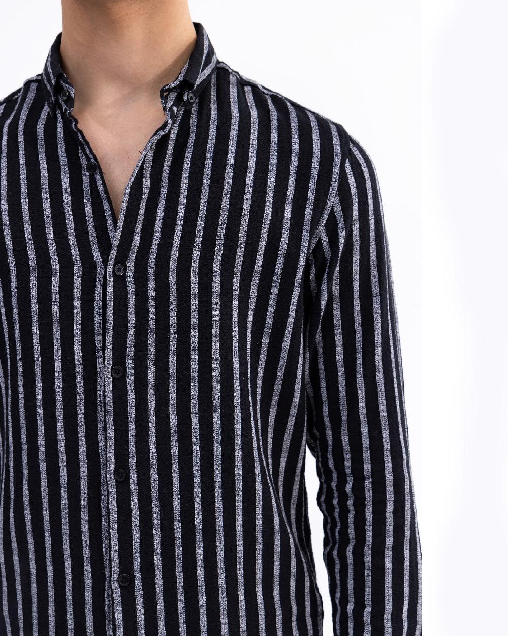 Engine Men Slim Fit Casual Shirt MC5017-00L-BLK