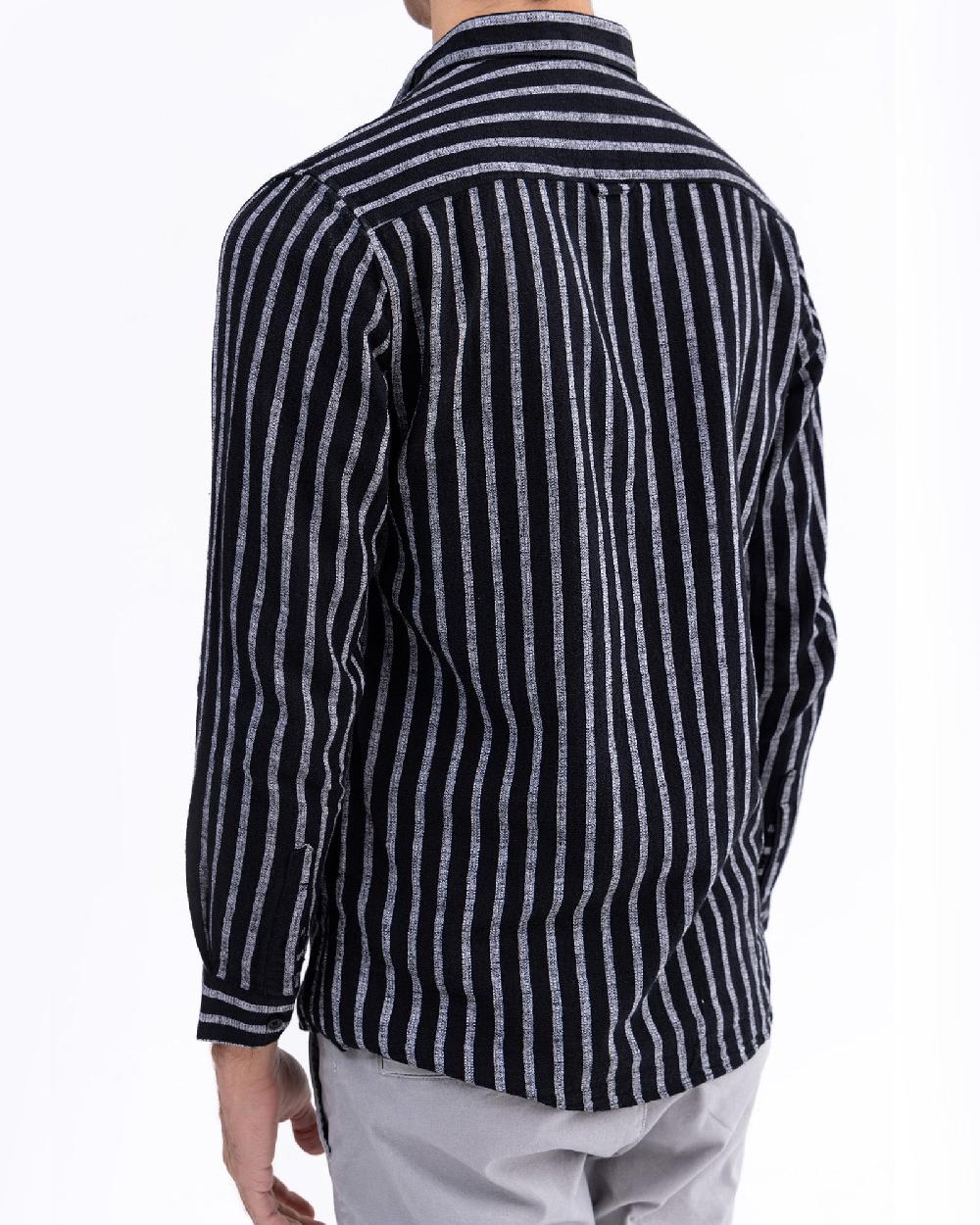 Engine Men Slim Fit Casual Shirt MC5017-00L-BLK