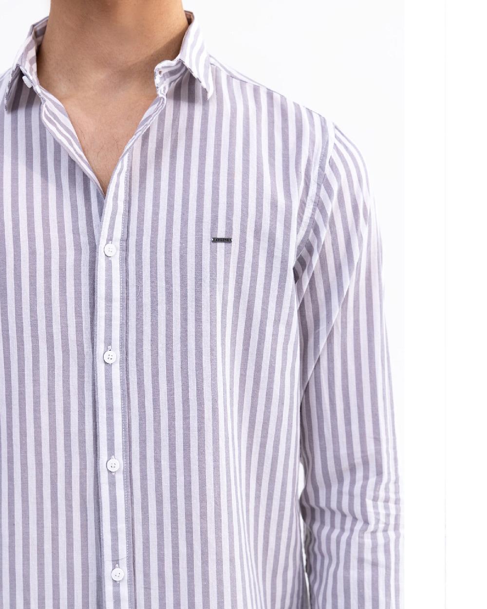 Engine Men Slim Fit Casual Shirt MC5020-00L-GRY
