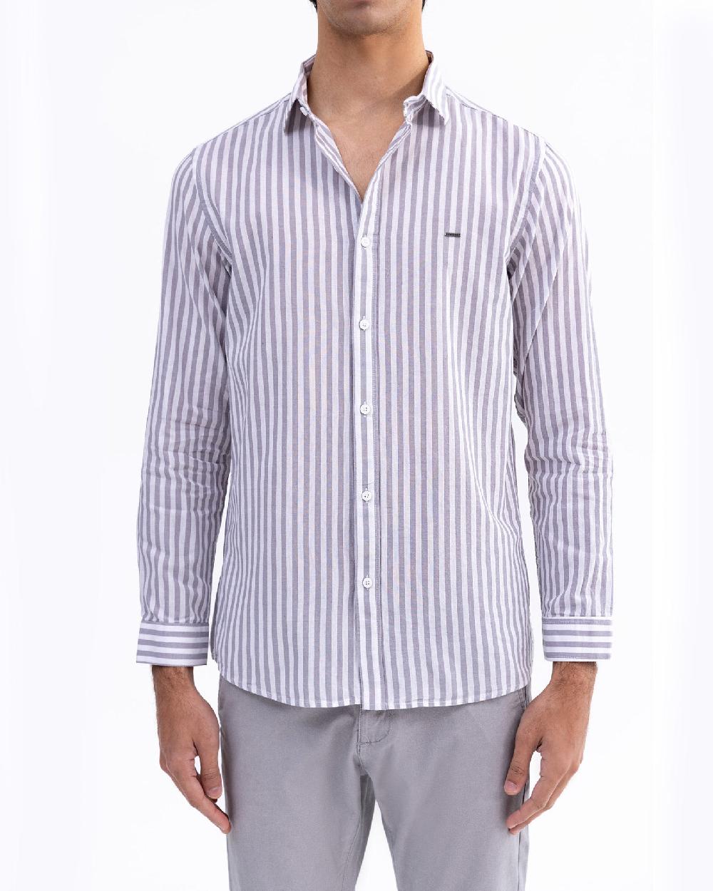 engine Men Slim Fit Casual Shirt MC5020-00L-GRY