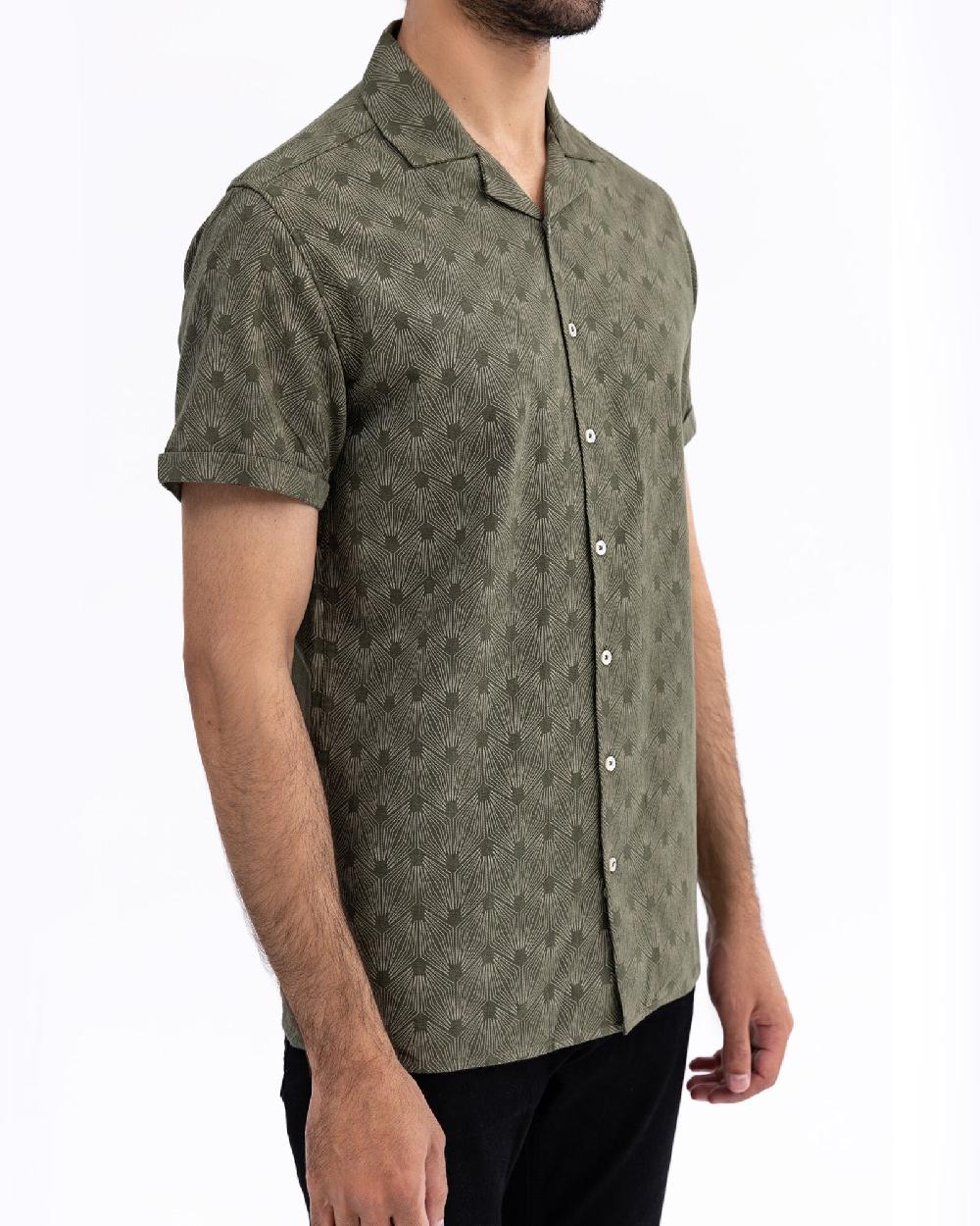 Engine Men Slim Fit Casual Shirt MC5022-00L-OLV