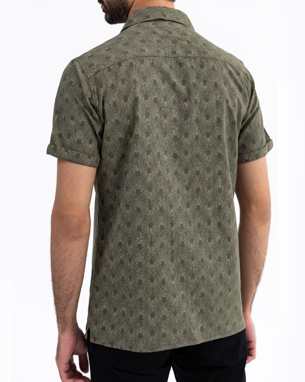 Engine Men Slim Fit Casual Shirt MC5022-00L-OLV