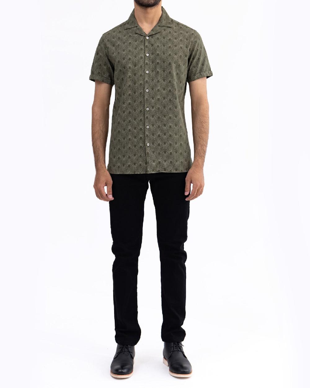 engine Men Slim Fit Casual Shirt MC5022-00L-OLV