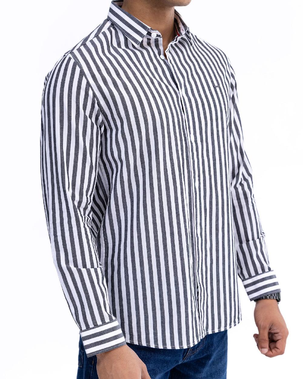 Engine Men Slim Fit Casual Shirt MC5032-00L-BLK