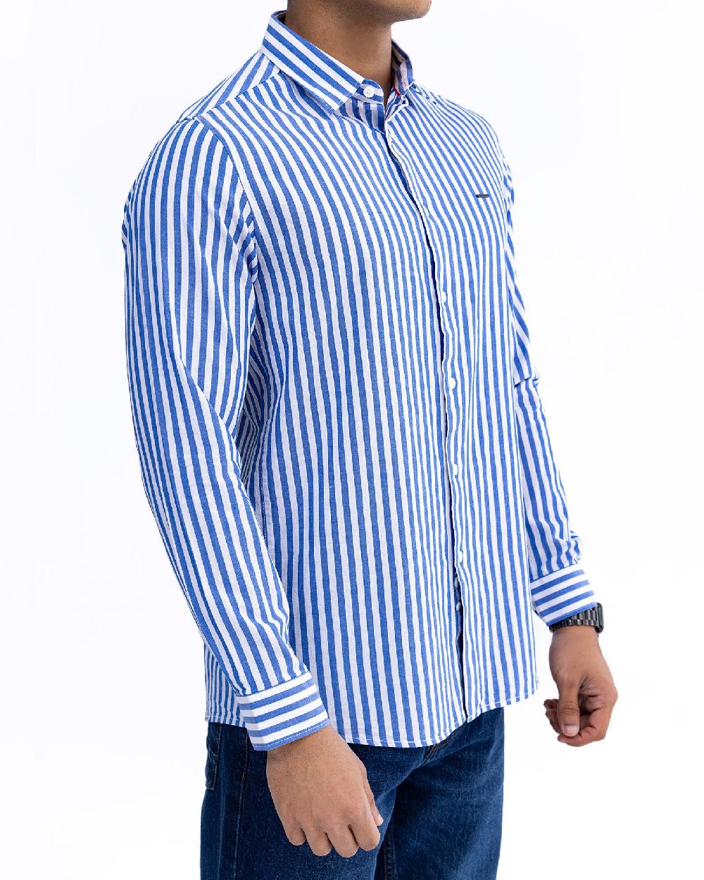 Engine Men Slim Fit Casual Shirt MC5032-00L-BLU