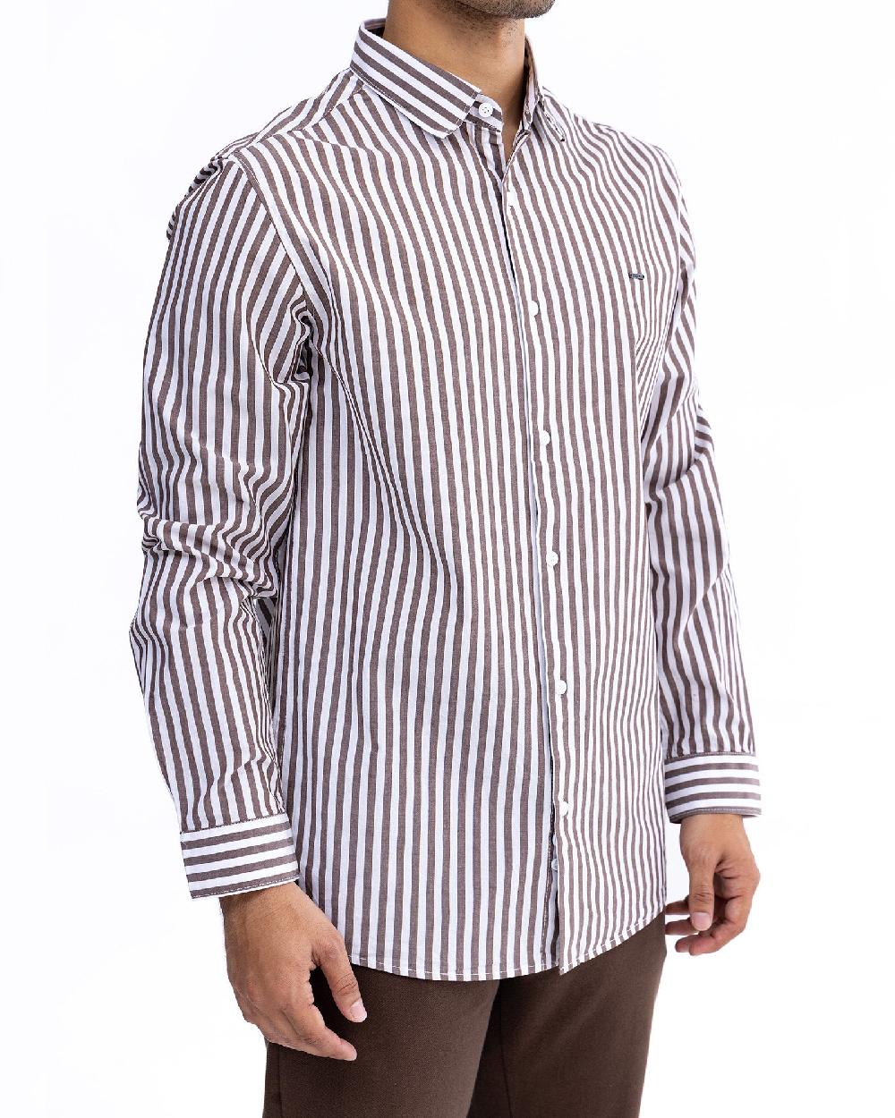 Engine Men Slim Fit Casual Shirt MC5032-00L-BRN