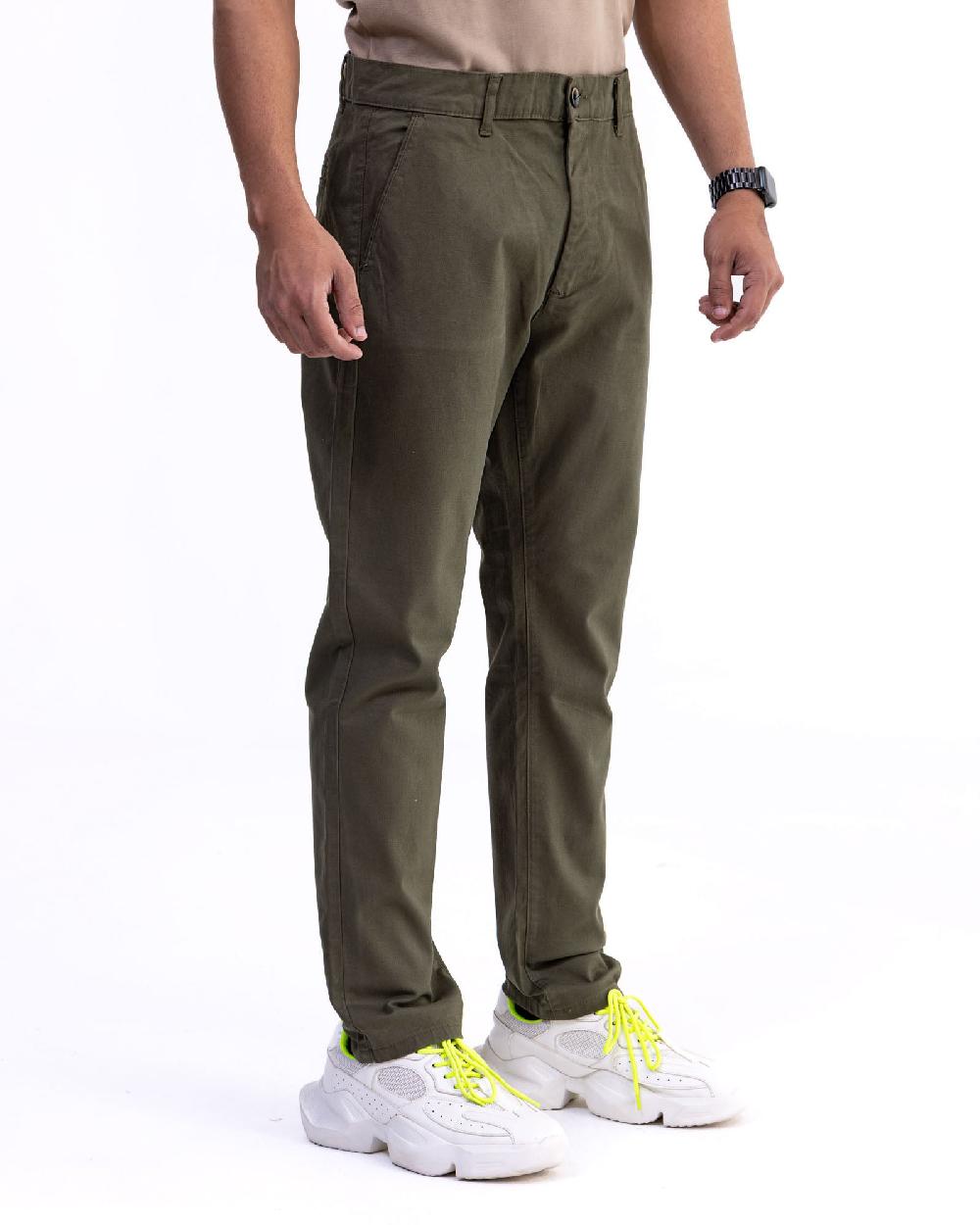 Engine Men Slim Fit Pant FP5004-030-OLV