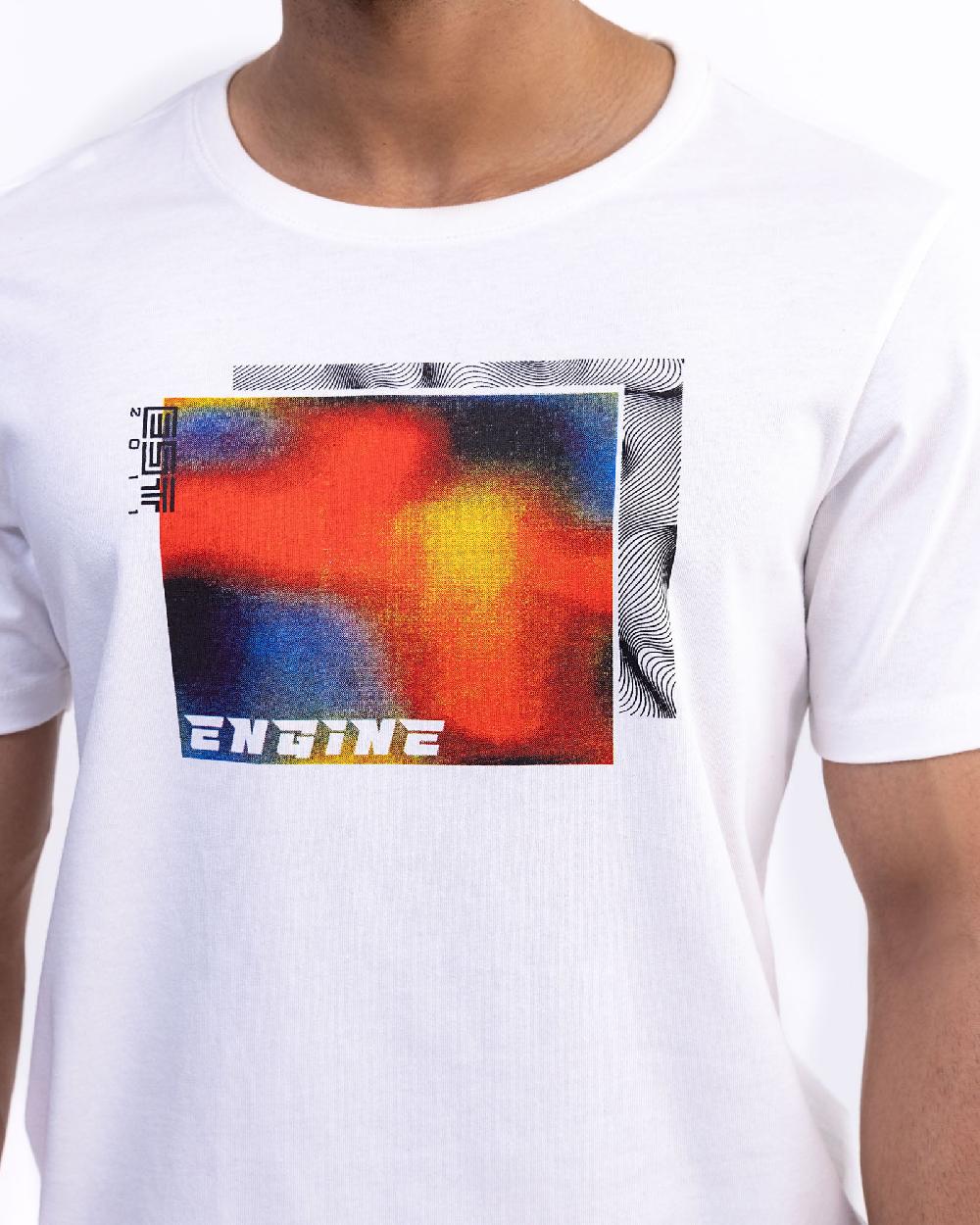 Engine Men T Shirt FT5086-00L-WHT
