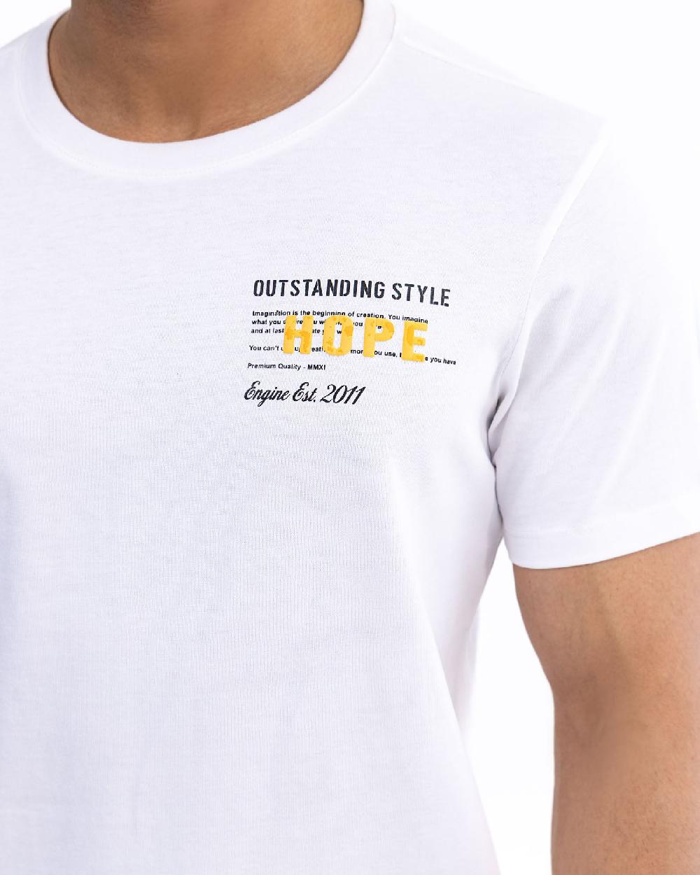 Engine Men T Shirt FT5087-00L-WHT