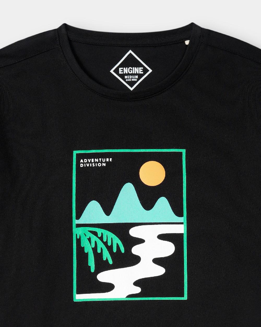 Engine Men T Shirt FT5150-00M-BLK