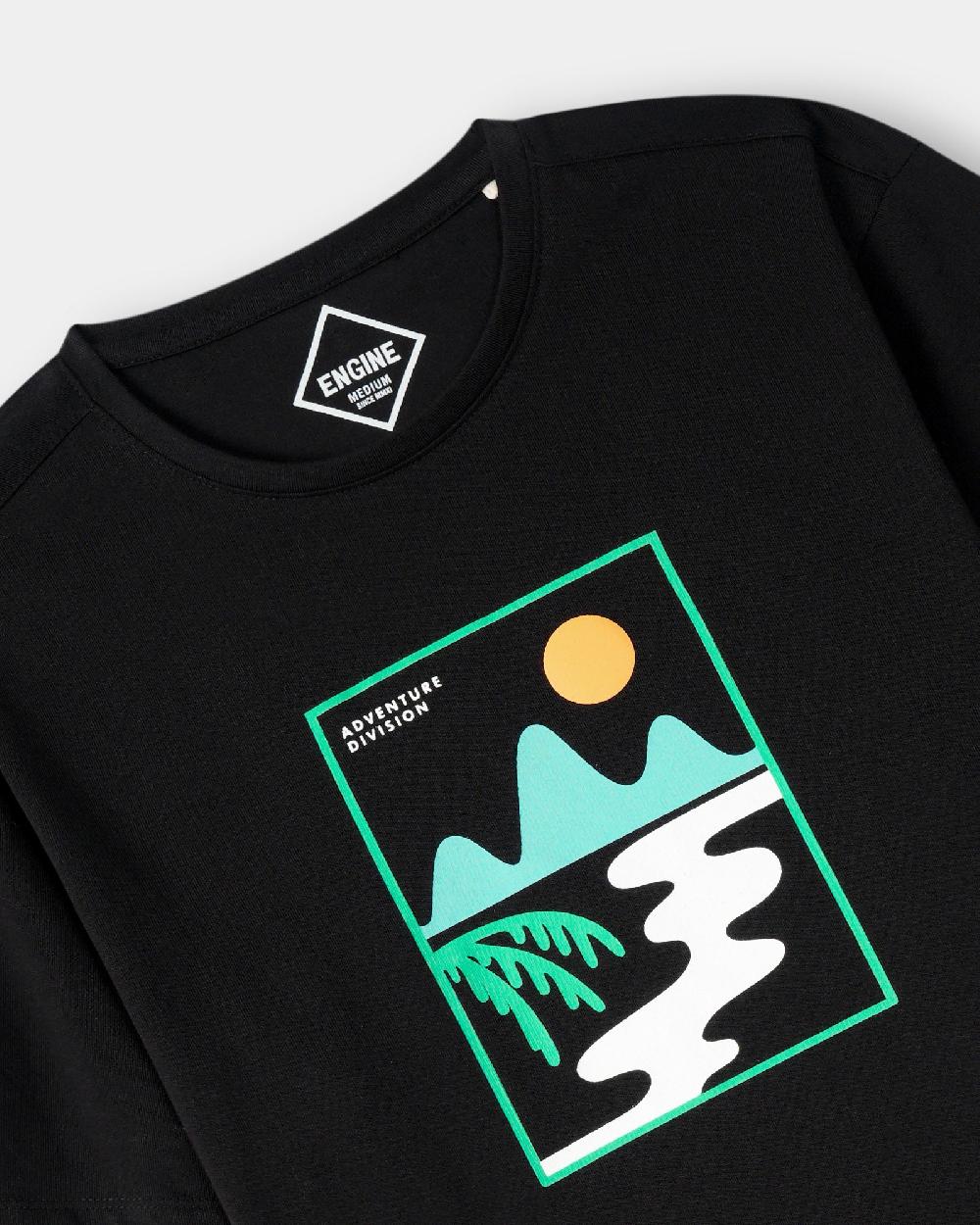 Engine Men T Shirt FT5150-00M-BLK