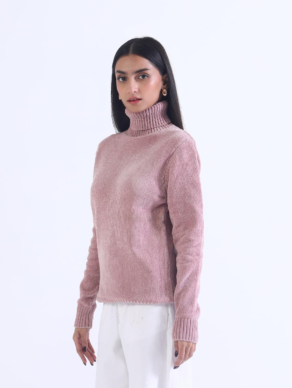 Engine Mock Neck Sweater LX4001-00S-PNK