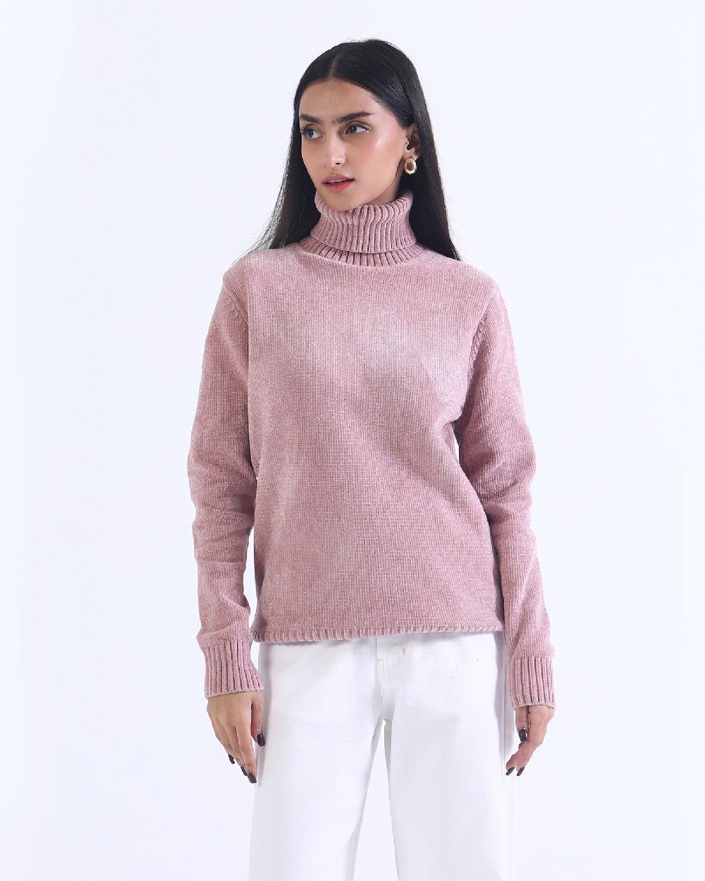 engine Mock Neck Sweater LX4001-00S-PNK