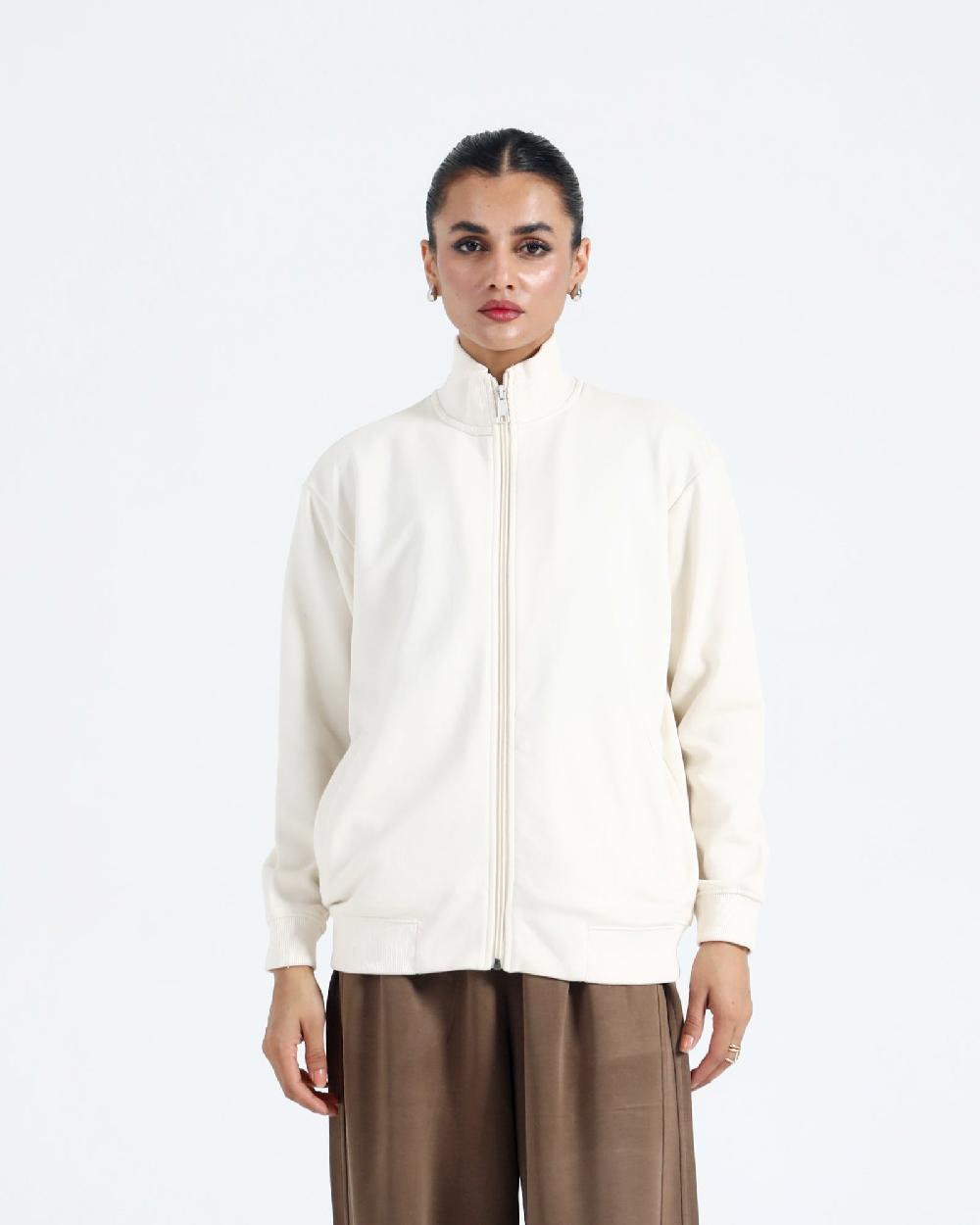 engine Mock Neck Zipper LR4008-00L-OWT