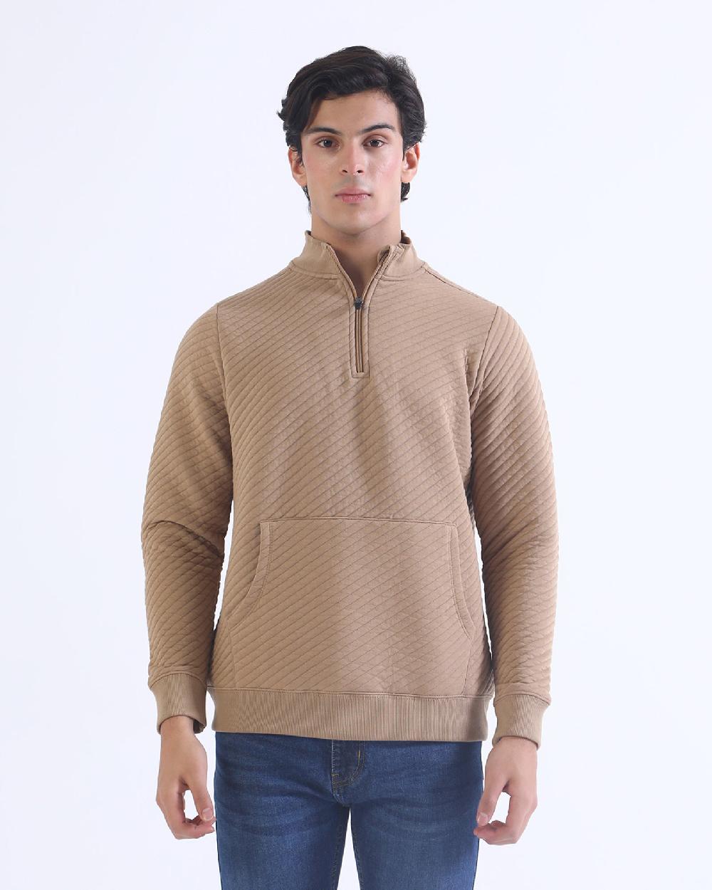 engine Mock Neck Zipper MR4007-00M-KHK
