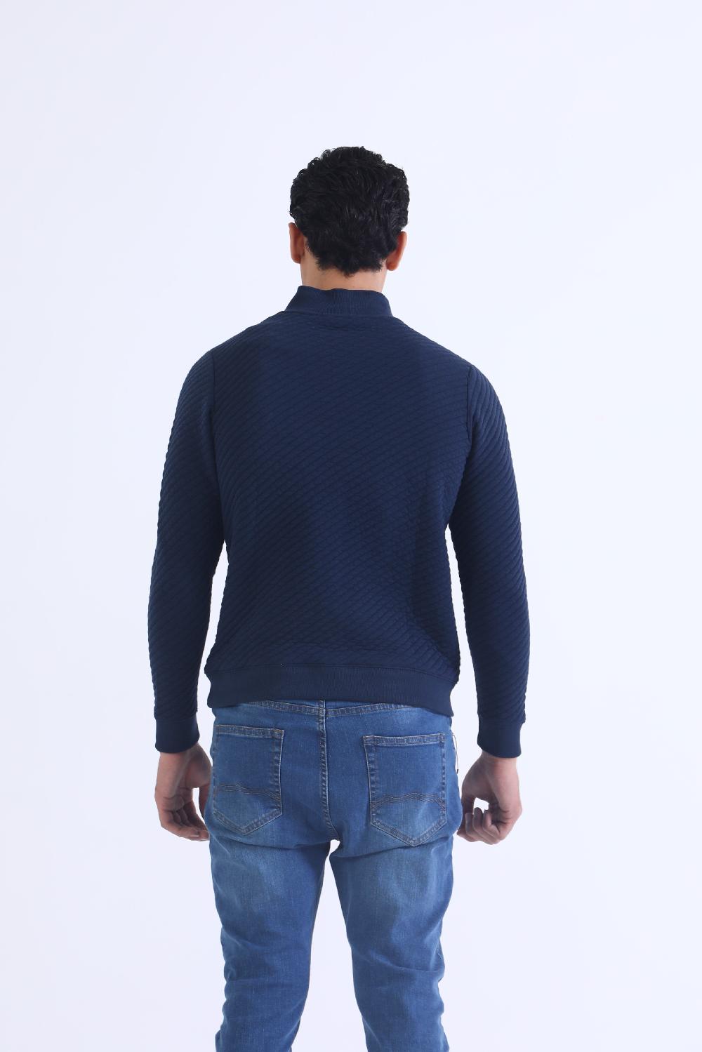 Engine Mock Neck Zipper MR4007-0XL-NVY