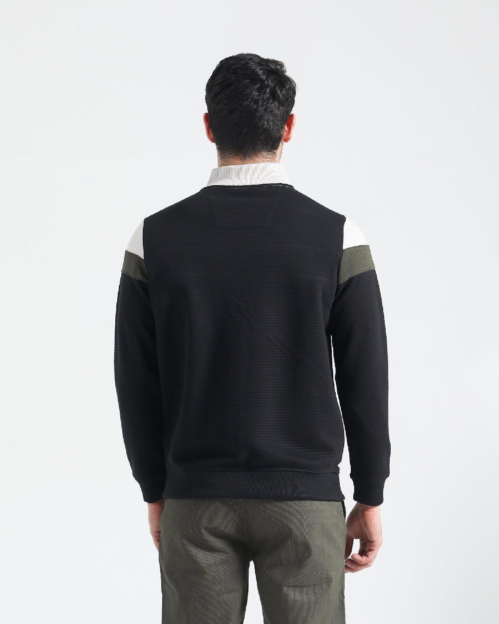 Engine Mock Neck Zipper MR4017-00S-BLK
