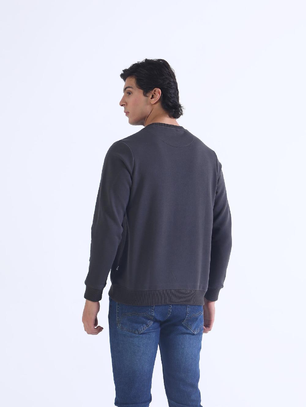 Engine Typography SweatShirt FT4155-00L-DGY